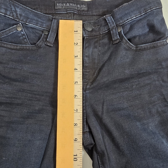 Rock & Republic Berlin Straight Leg Womens Jeans Size 6 Low Rise - Picture 6 of 15
